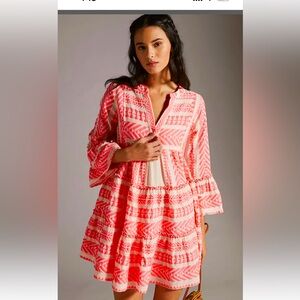 Pink/white coverup sz M